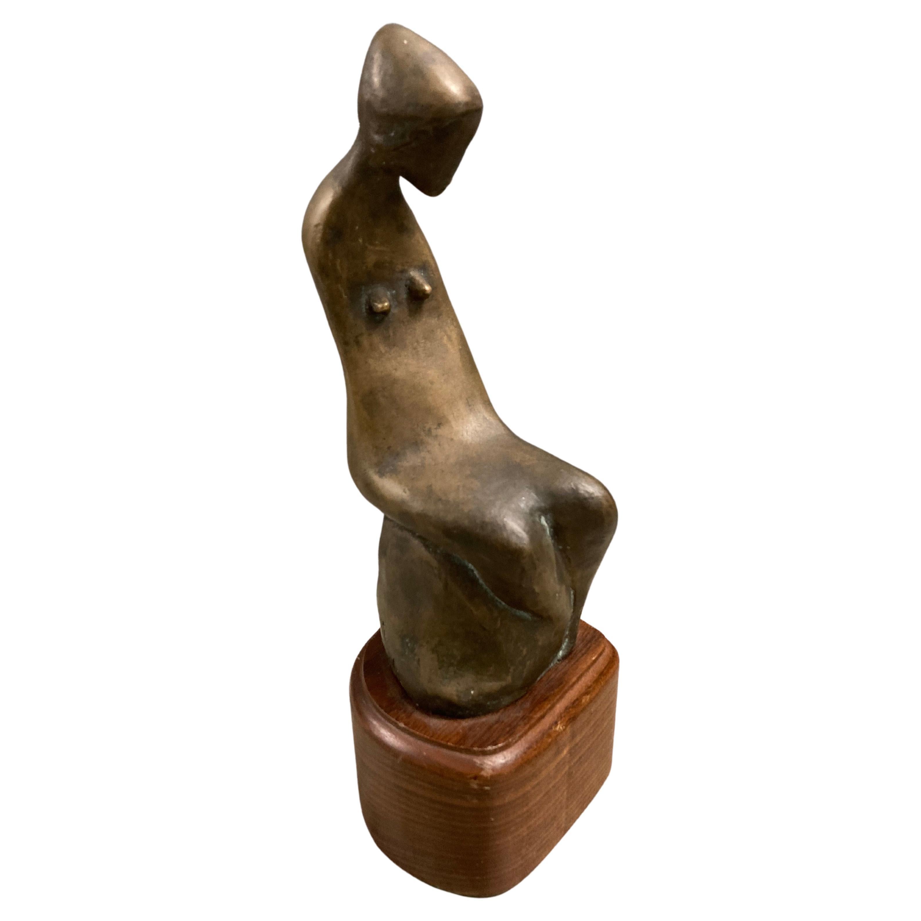 Britannico Cerchio di Henry Moore, scultura in bronzo del 1960 circa, firmata H. H. Lurie in vendita