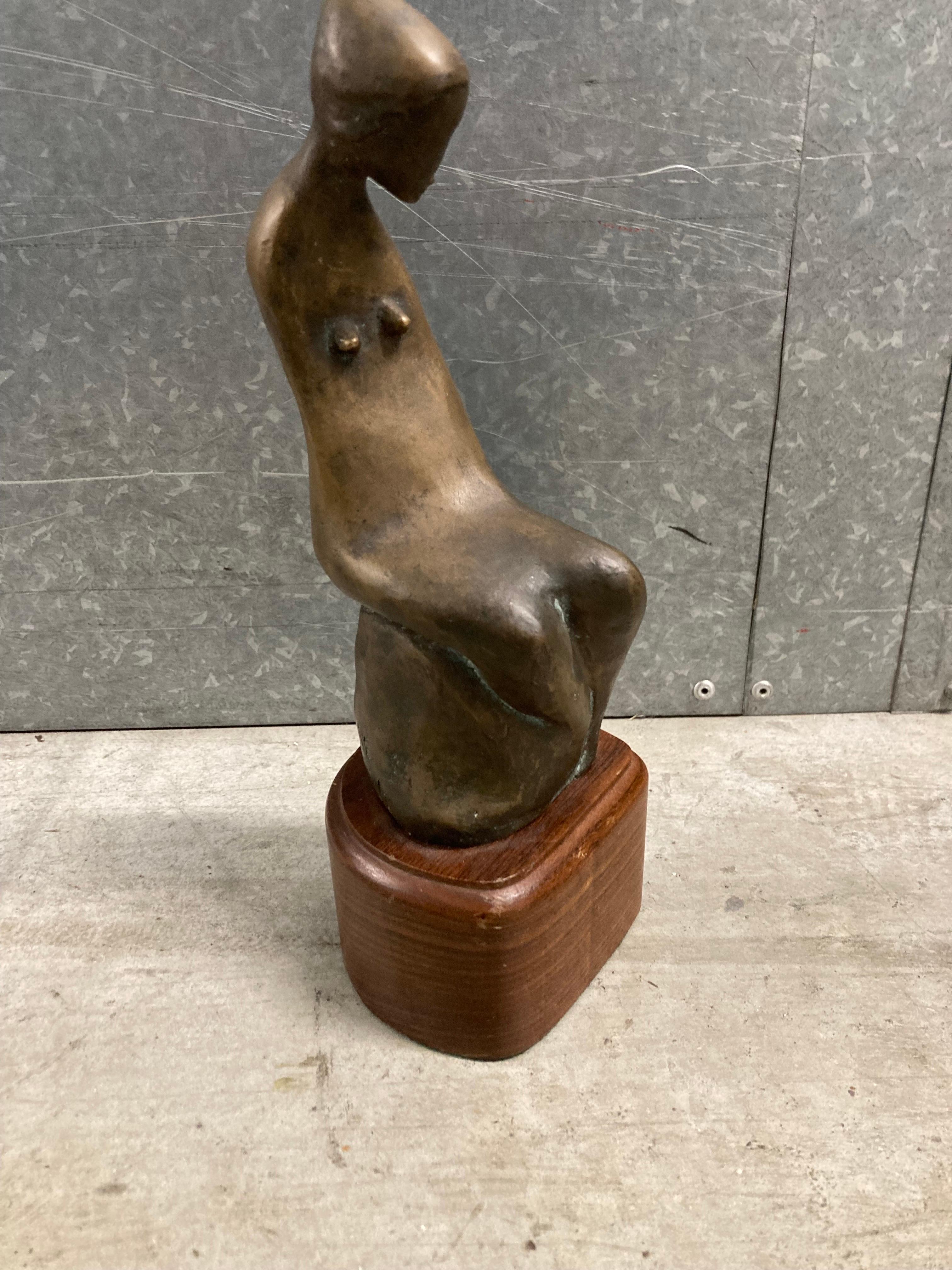 Bronzo Cerchio di Henry Moore, scultura in bronzo del 1960 circa, firmata H. H. Lurie in vendita