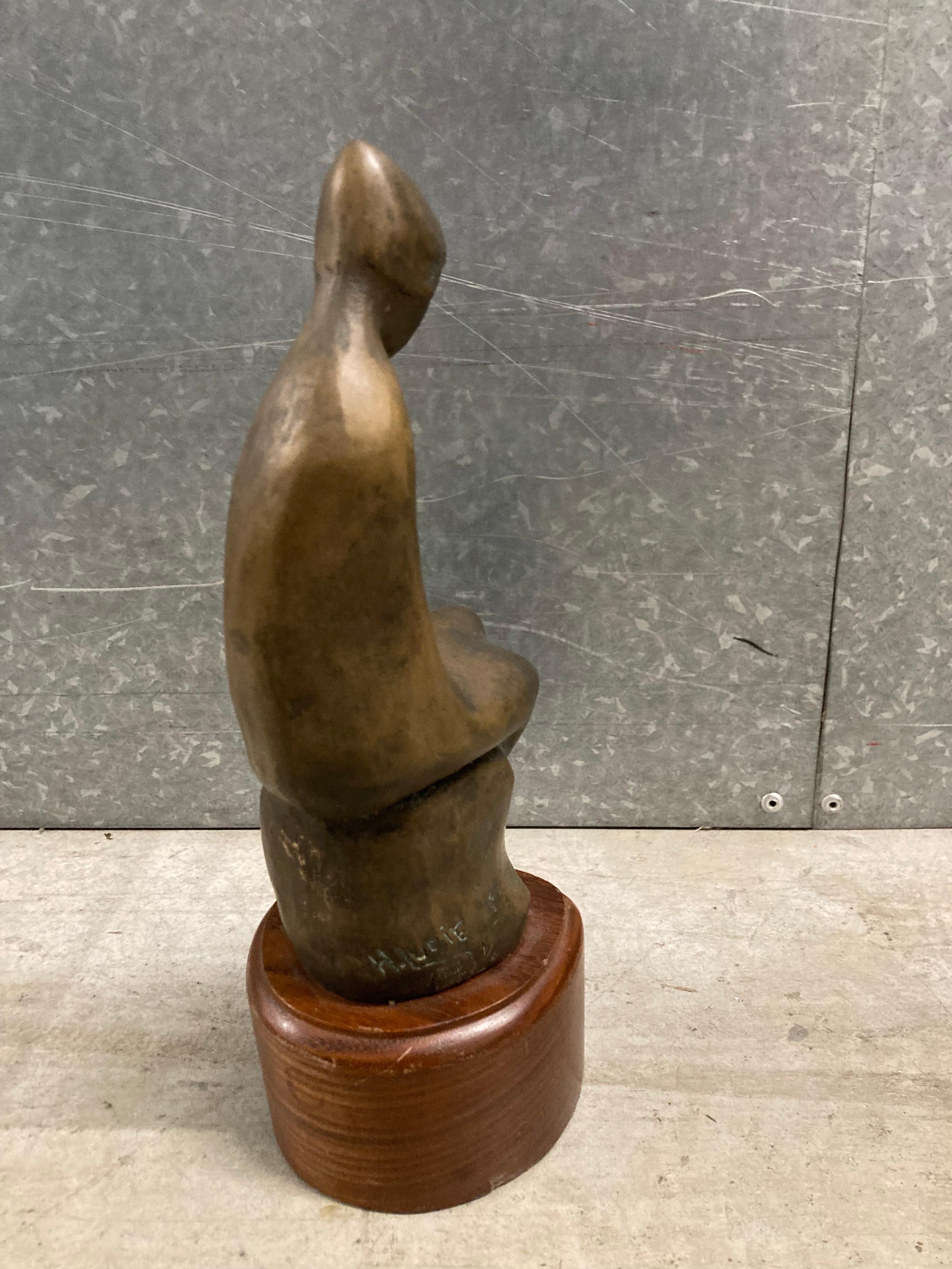 Cerchio di Henry Moore, scultura in bronzo del 1960 circa, firmata H. H. Lurie in vendita 1