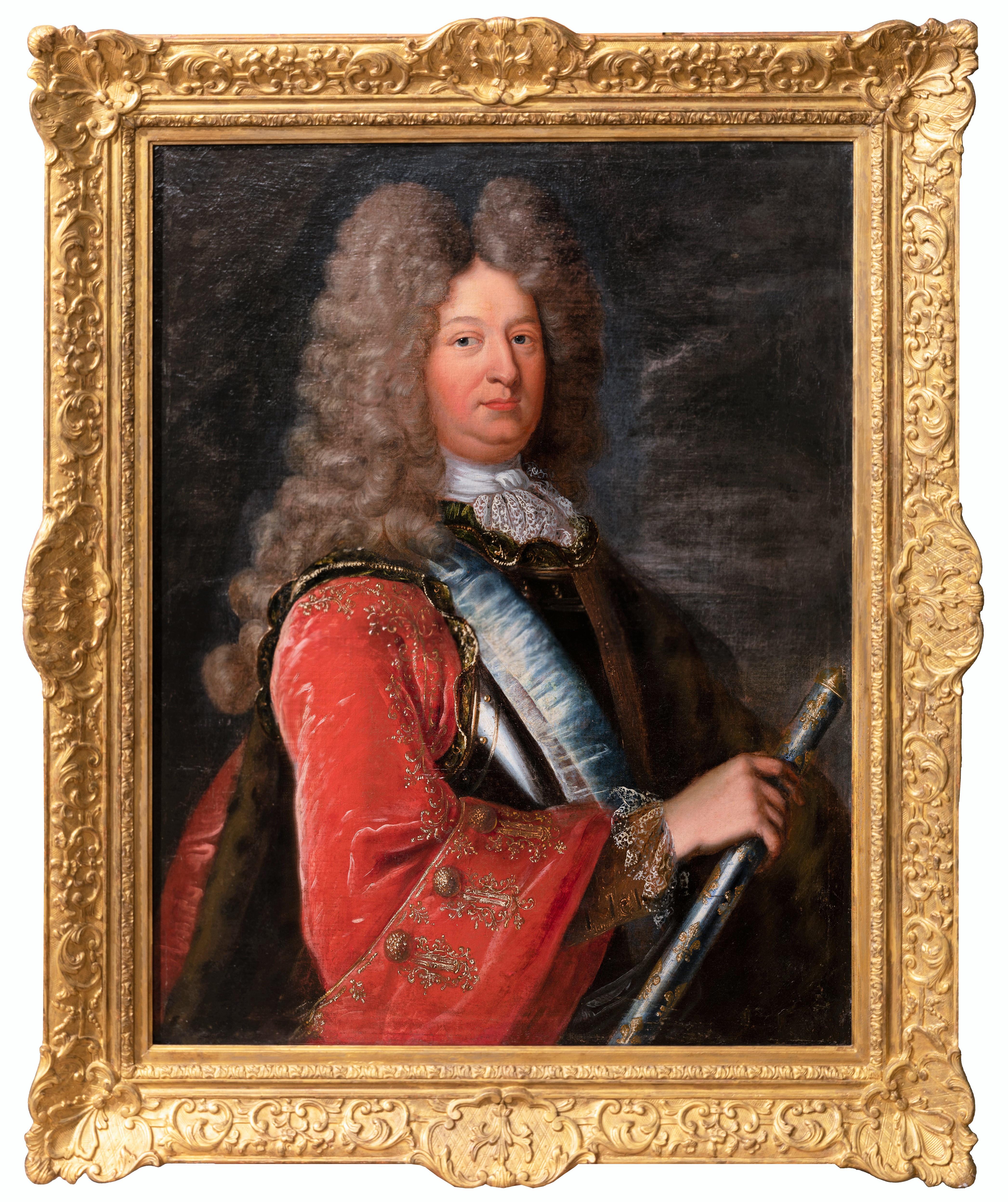 Circle of Hyacinthe Rigaud Portrait Painting - Early 18th c. French School, Portrait of Louis de France, Grand Dauphin