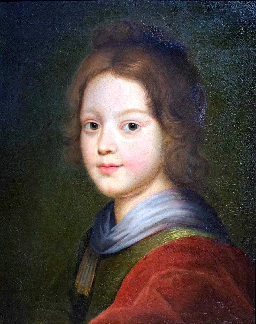 Portrait Enfant Suiveur De Jean Baptiste Greuze (1725/1805 ) - Painting by (Circle of) Jean Baptiste Greuze
