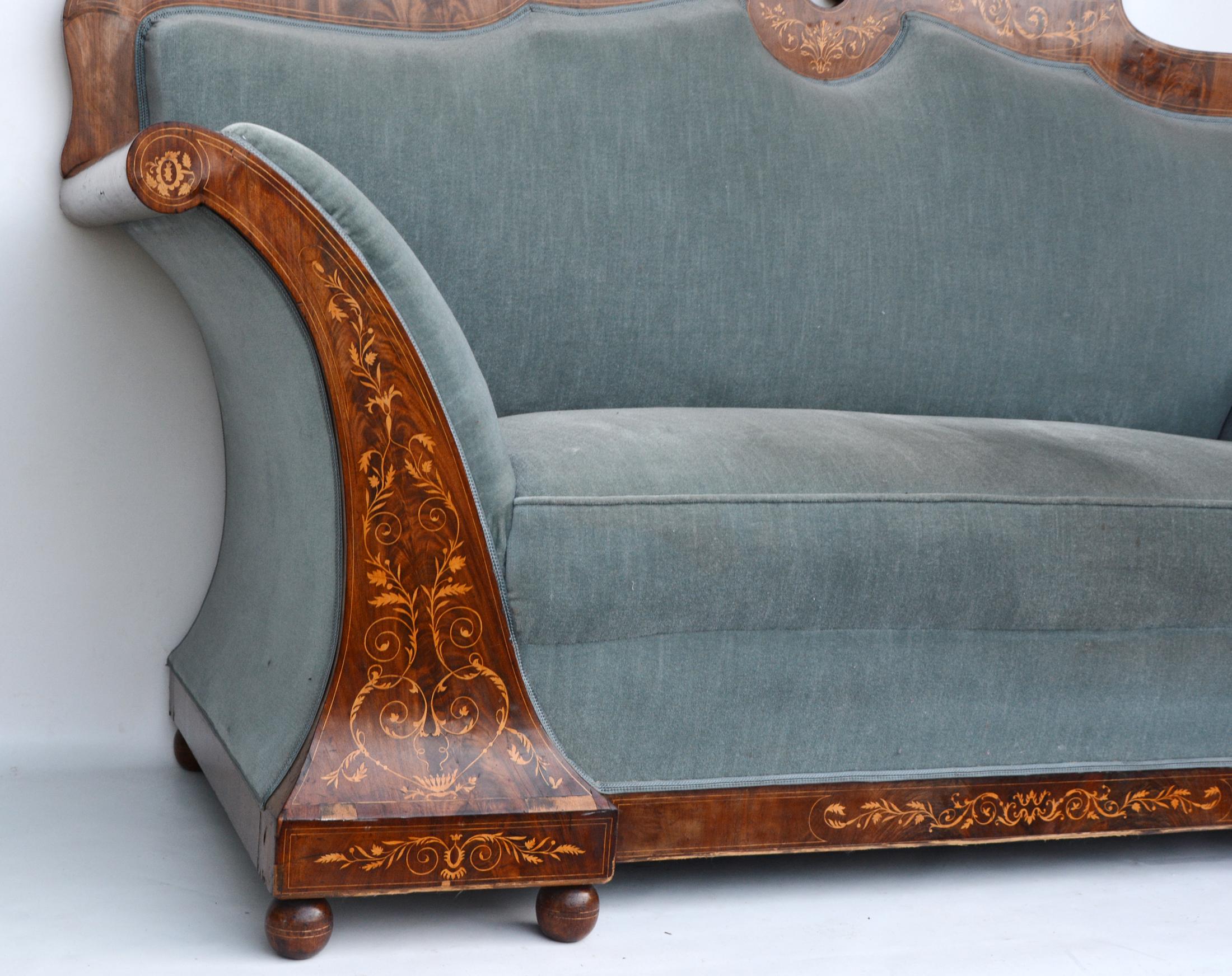 Circle of Josef Danhauser, Biedermeier Sofa, Vienna, circa 1835-1840 In Good Condition In Kiel, Schleswig-Holstein