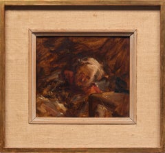 English School, circa 1830, Circle of J.M.W Turner – Head of a Sleeping Man