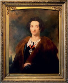 Portrait britannique victorien du 19ème siècle d'un homme noble - Anglais