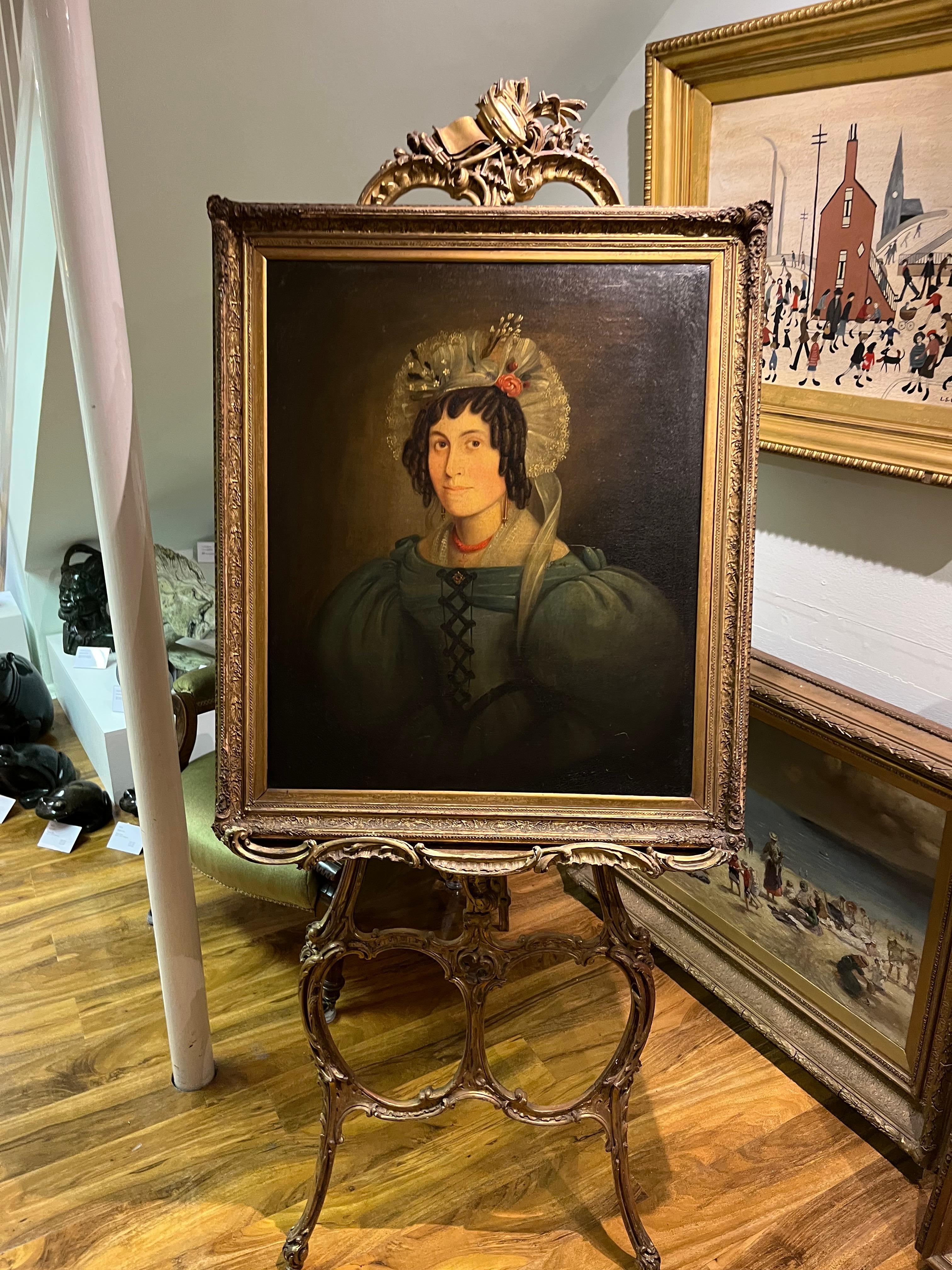 LARGE OLD MASTER LATE 18th CENTURY CIRCLE of SIR JOSHUA REYNOLDS OIL PAINTING For Sale 9