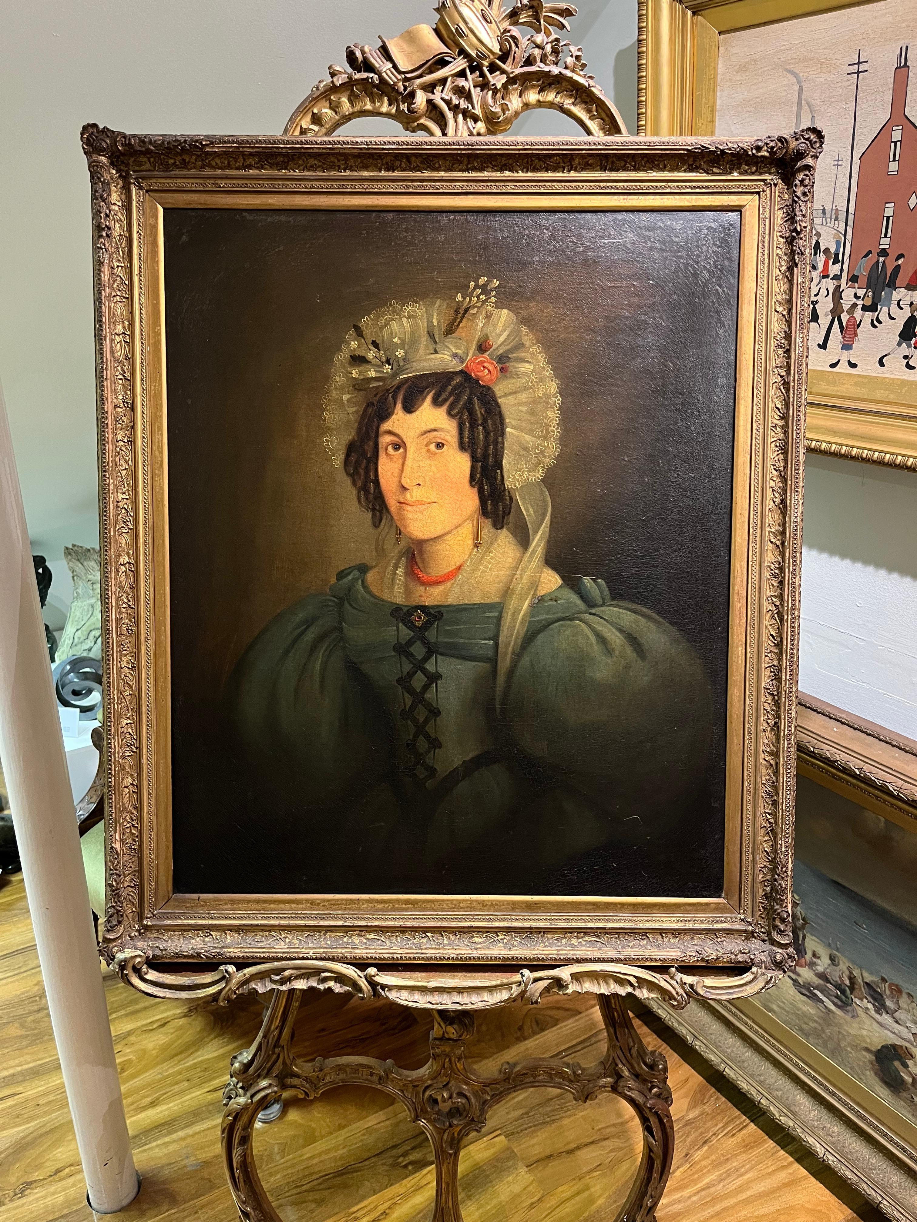 LARGE OLD MASTER LATE 18th CENTURY CIRCLE of SIR JOSHUA REYNOLDS OIL PAINTING For Sale 11