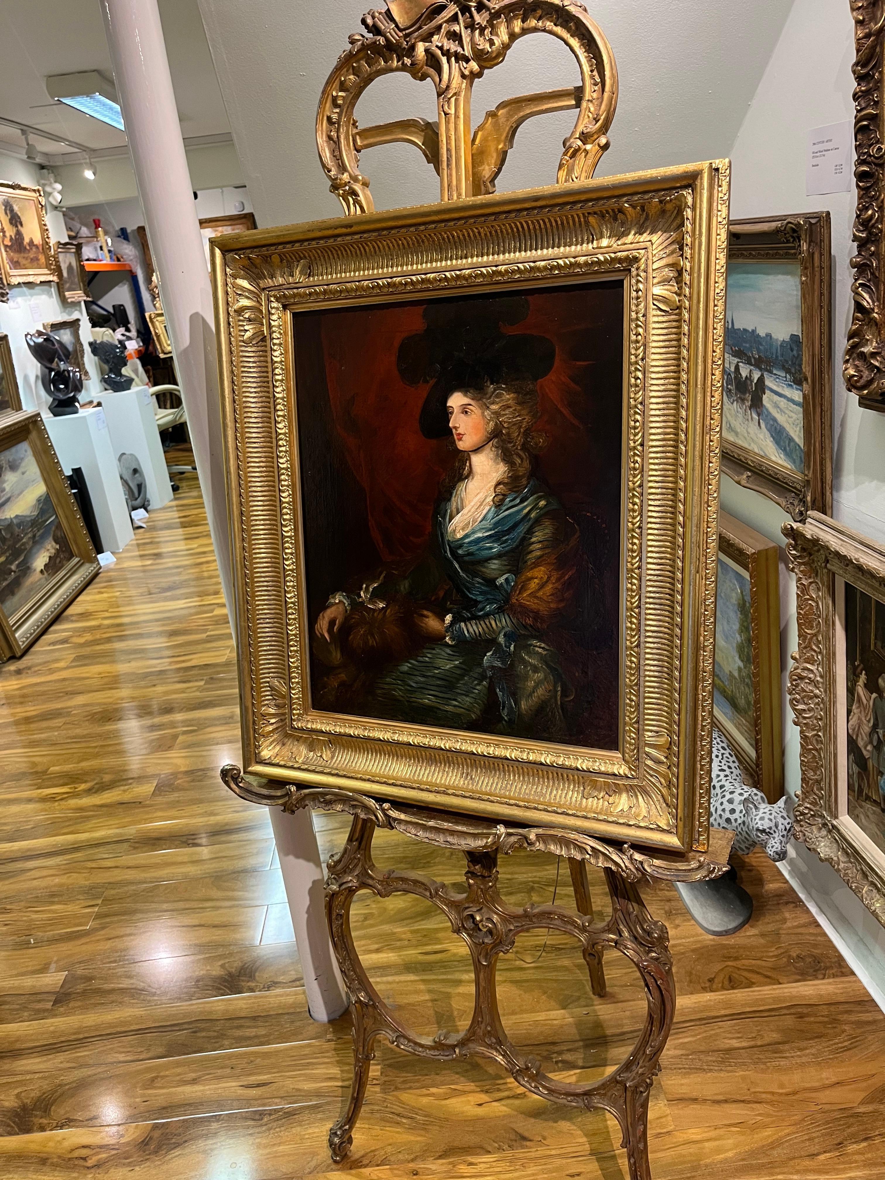 OLD MASTER LATE 18th /EARLY 19th CENTURY CIRCLE of THOMAS GAINSBOROUGH OIL PAINTING

Fine OIL PAINTING Old Master 18th Century R.A artist in a Large 
Gold Gilt Frame

By ? Similar $10,000 Premier Collection

Description

““Museum piece quality