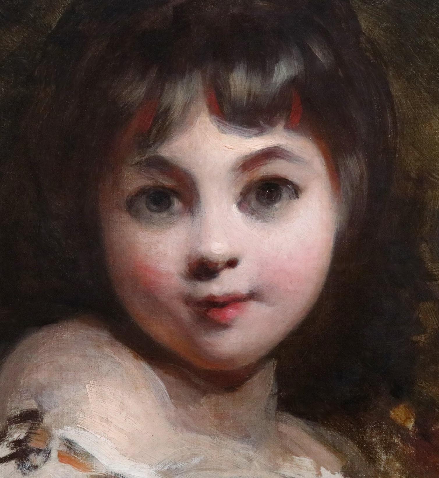 Bols Miss Jane - Peinture à l'huile de portrait anglaise du 18ème siècle de Reynolds 1