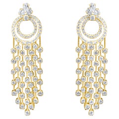 Circle Of Life 18K Gold Chandelier Earrings