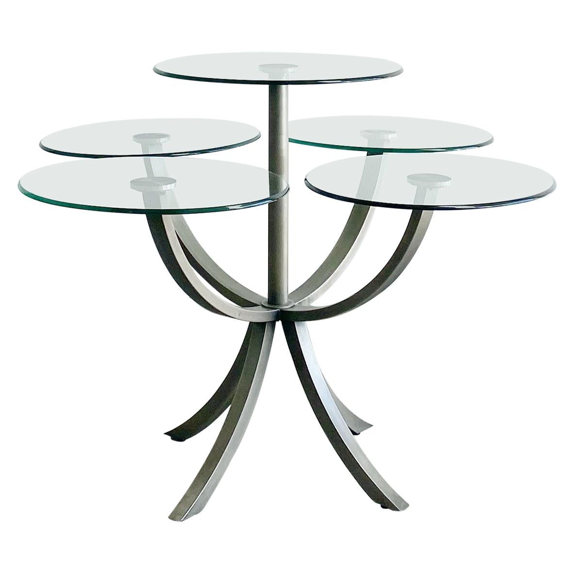 'Circle of Life' Dining or Center Table by Design Institute America, 1980's 
