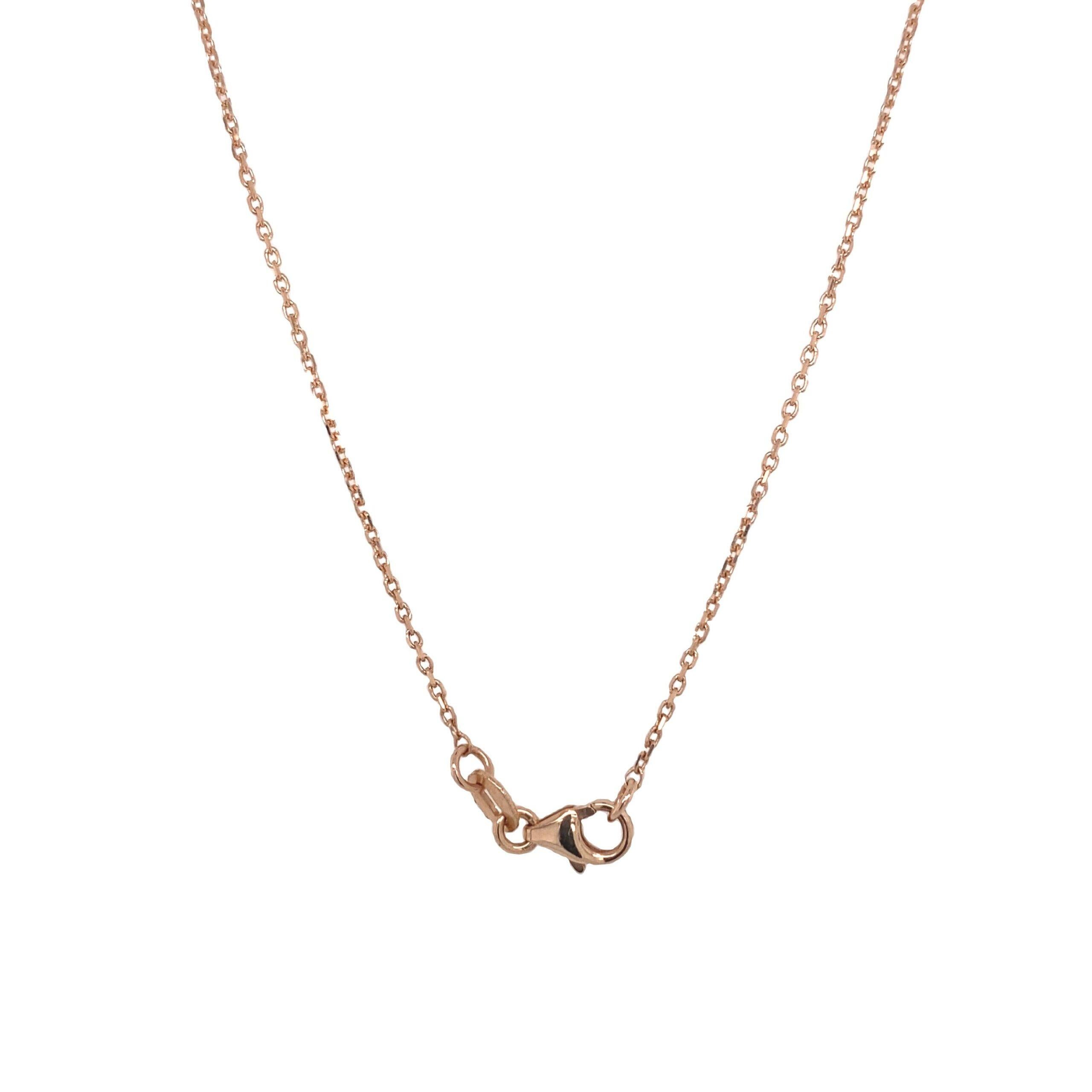 Round Cut Circle of Life Necklace Set with 0.28ct of Diamonds in 14ct Rose Gold