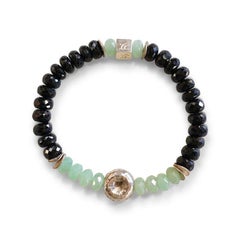 Bracelet cercle de vie en onyx et aventurine