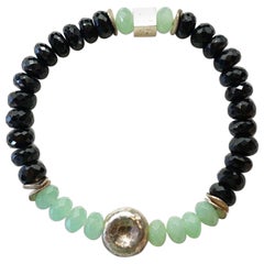 Bracelet cercle de vie en onyx et aventurine