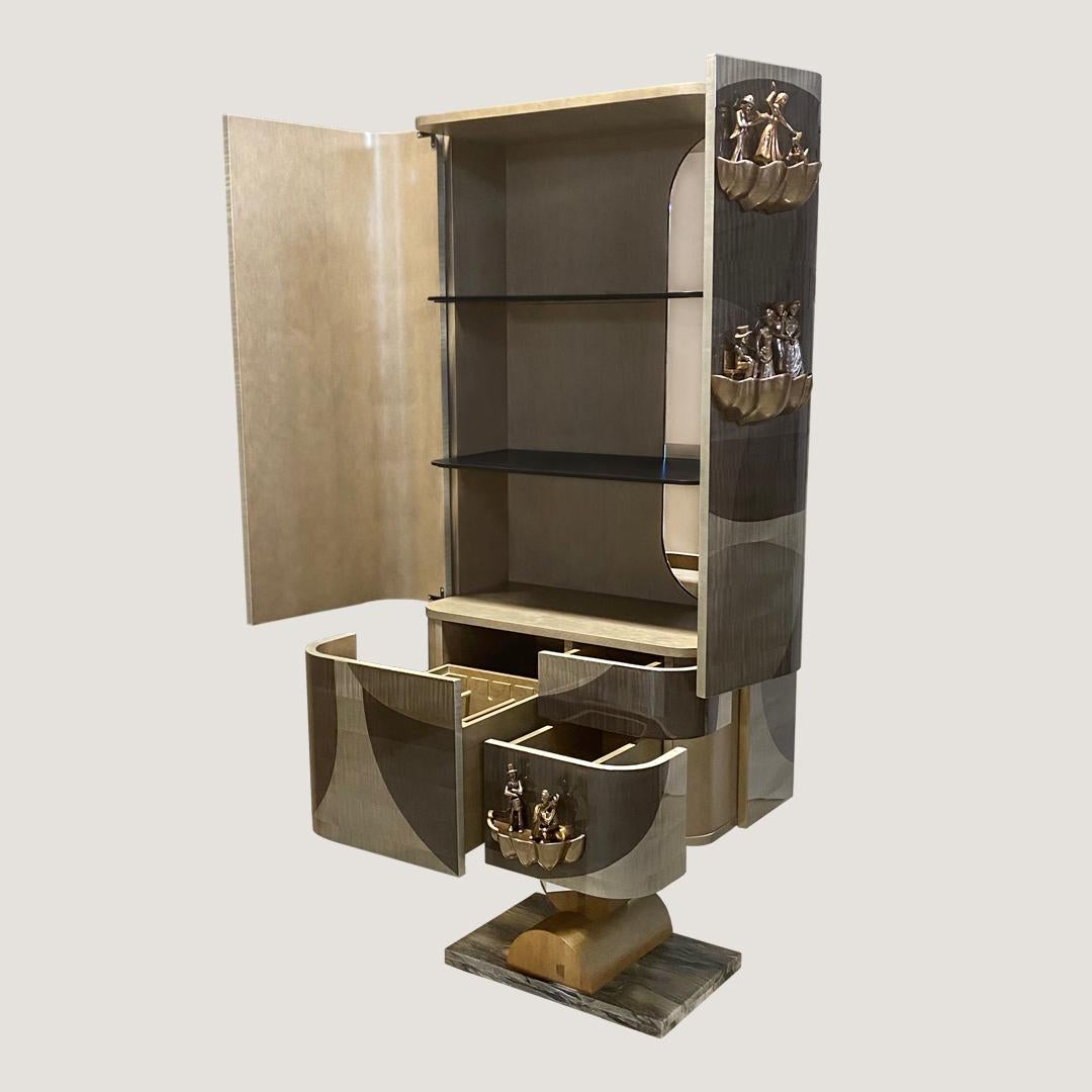 maple veneer cabinet