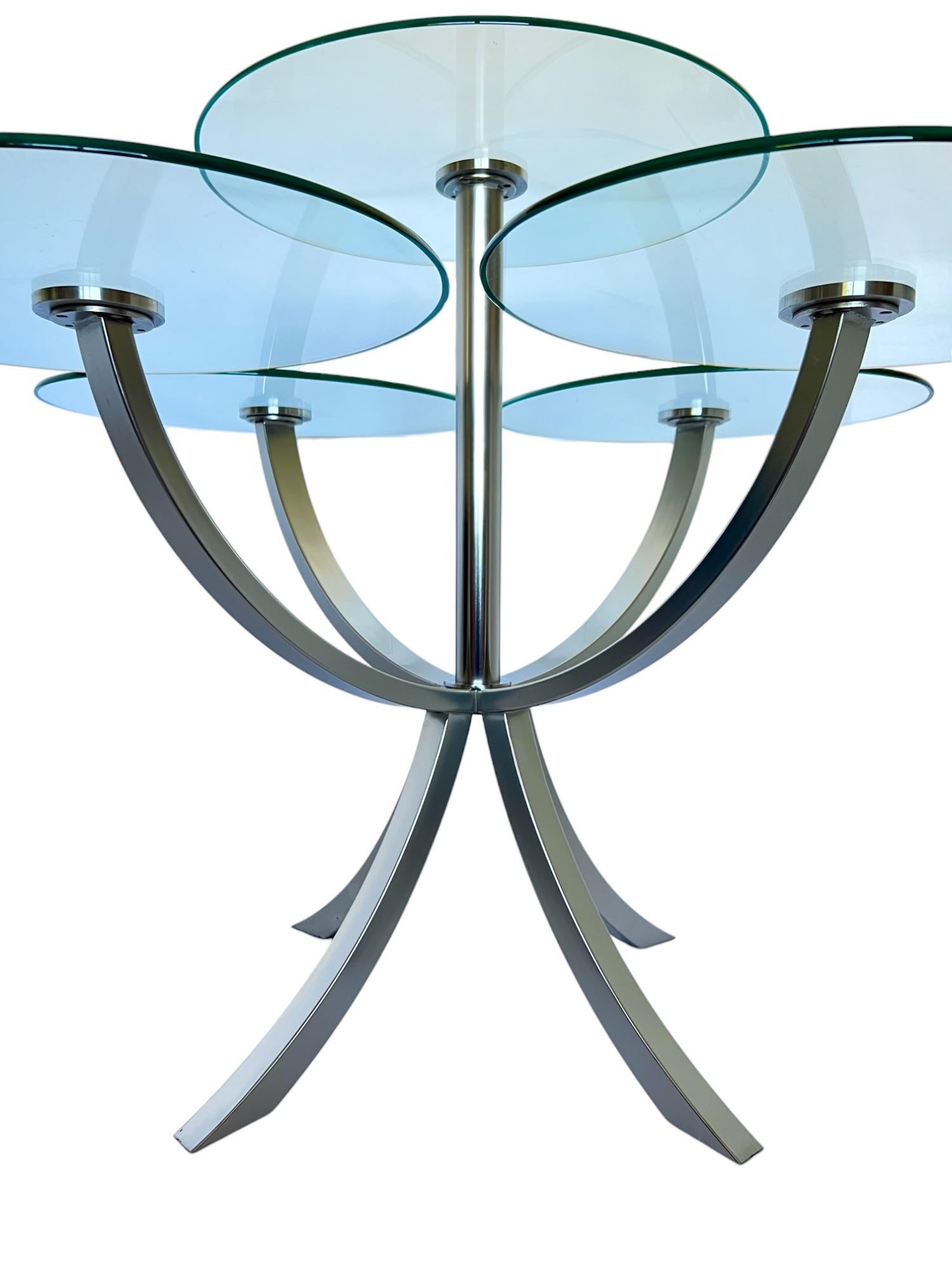 Circle of Life Steel & Glass Dining Table by DIA, 1980s 2