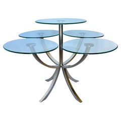 Circle of Life Steel & Glass Dining Table by DIA, 1980s