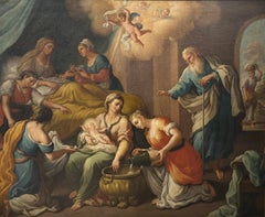 Beautiful Italian painting of the early 18 century.
Close to Luca Giordano.