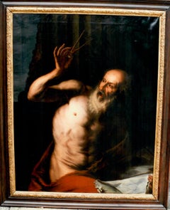 Filósofo Euklides, Retrato de un hombre, Pintura del Viejo Maestro, Arte Barroco
