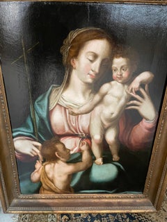 Circle of Luis de Morales 16th Century "Virgin with Child and Saint John"
