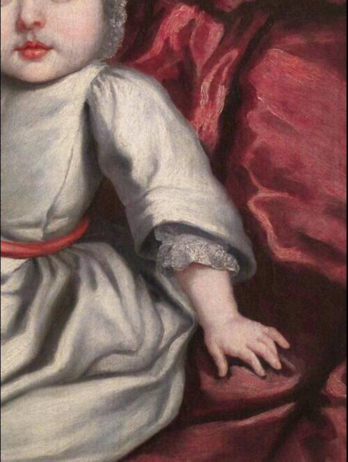 A Fine late 17thc Oil Portrait of a baby holding a coral teether.

ABOUT THE ARTIST ( Circle of Mary Beale )

Mary Beale (née Cradock; late March 1633 – 8 October 1699) was one of the most successful professional female Baroque-era portrait painters