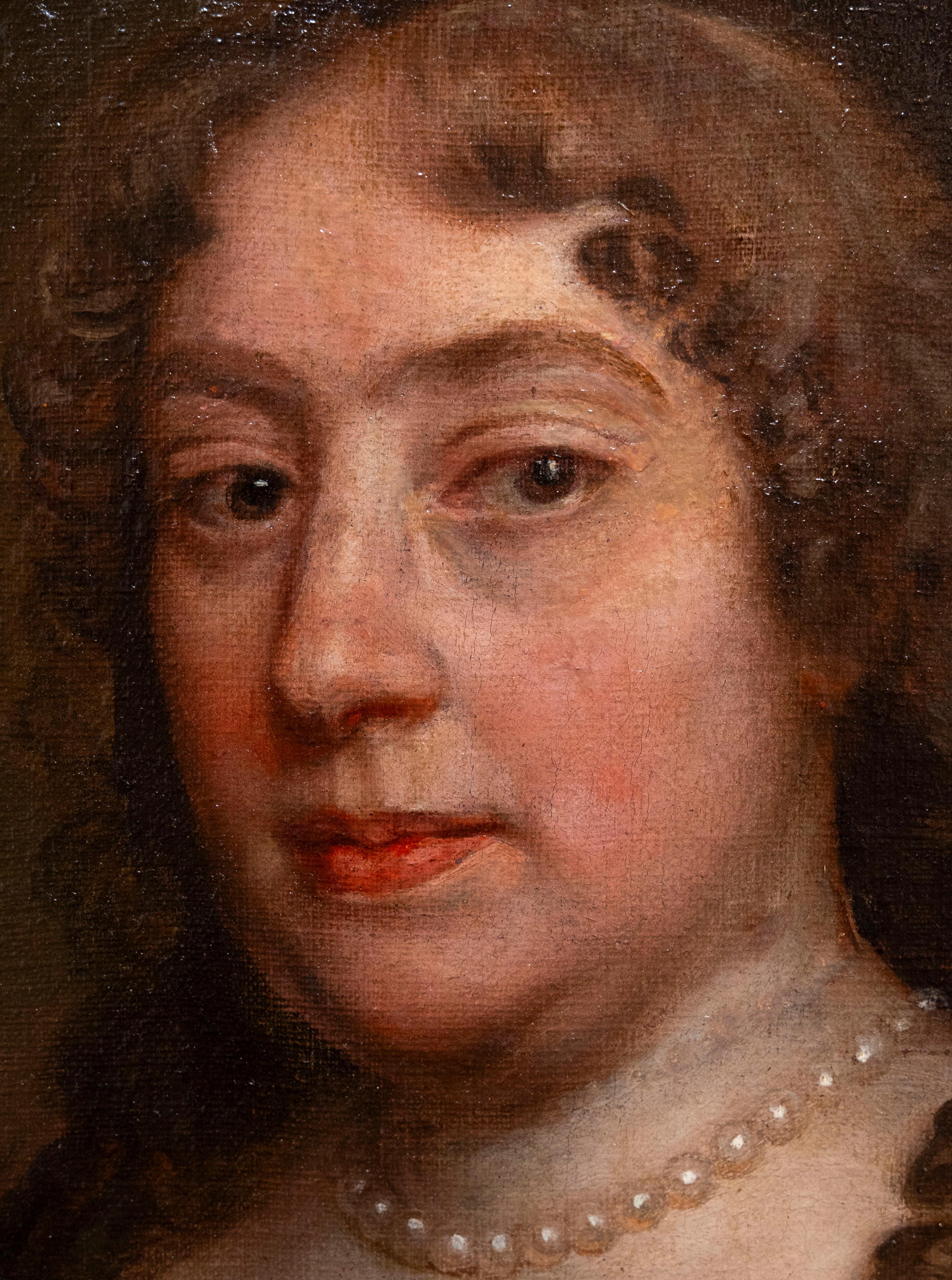 Porträt einer Dame, Kreis von Mary Beale, 17. Jahrhundert, Britisch – Painting von (Circle of) Mary Beale