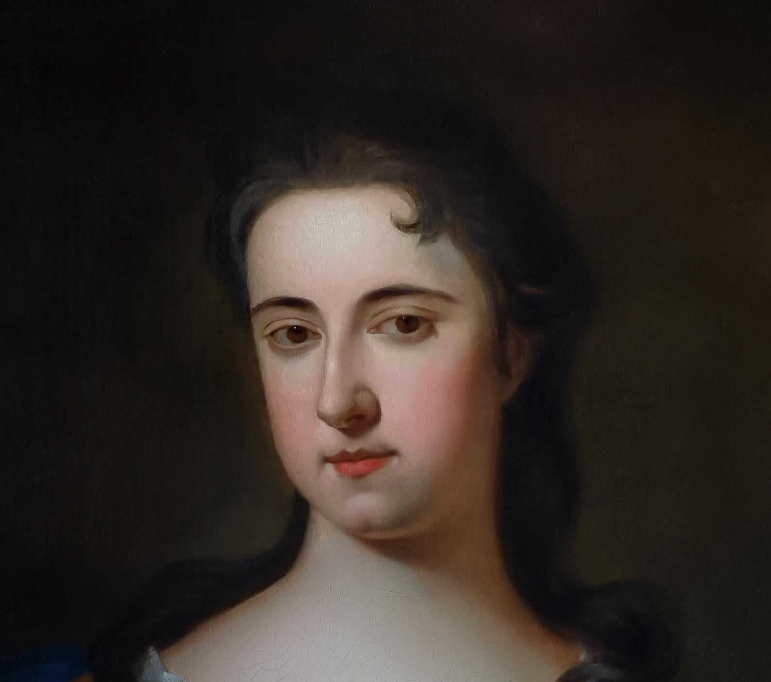 Portrait de femme en robe de soie Russet vers 1710, Michael Dahl, peinture à l'huile sur toile en vente 2