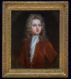 Portrait de John Gore (c.1689-1763):: cadre doré finement sculpté:: bonne provenance