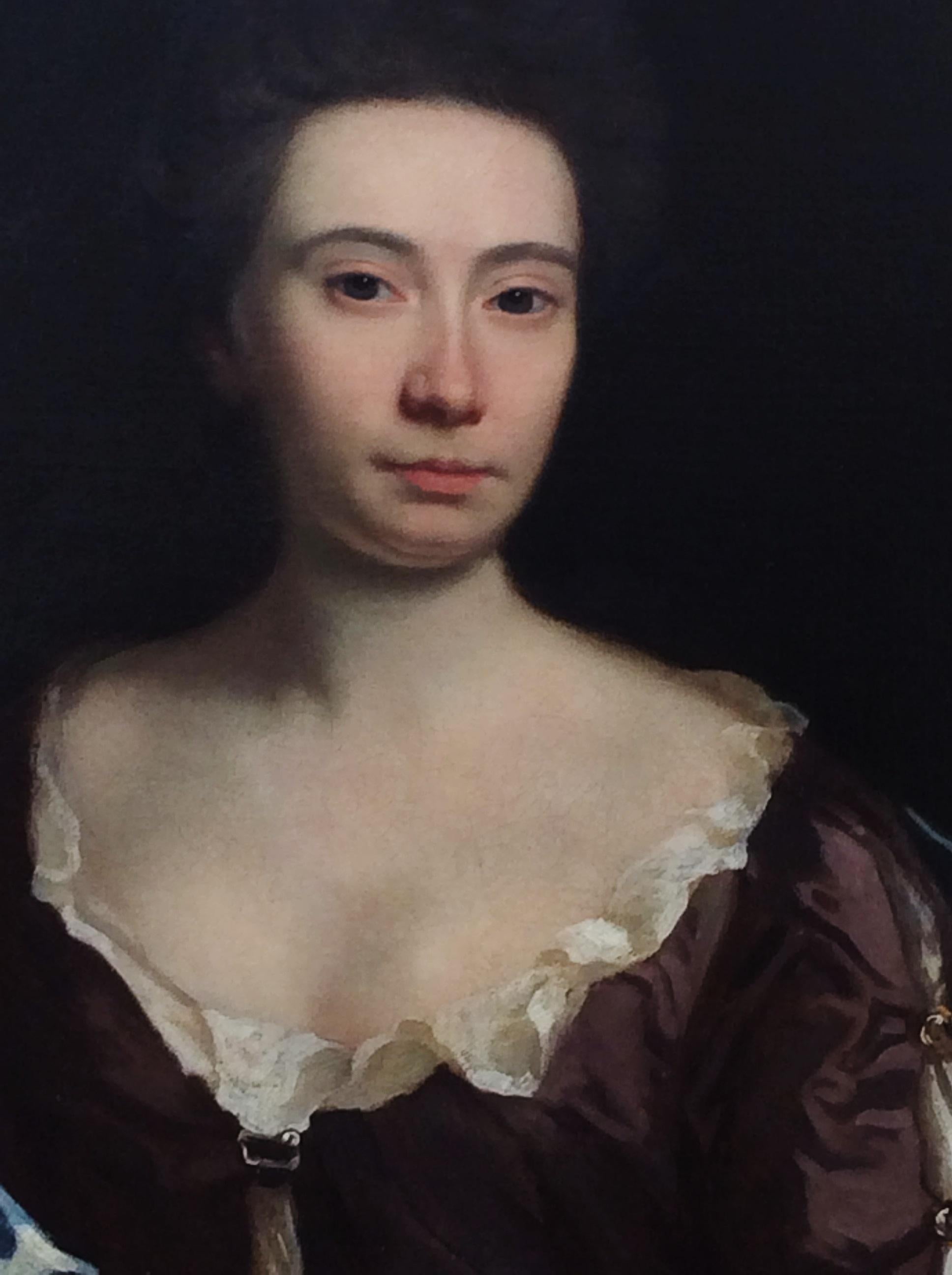 (Circle of) Michael Dahl Portrait Painting - Portrait Of Lady Sarah Cowper- 17th century, old master, portrait painting, Dahl