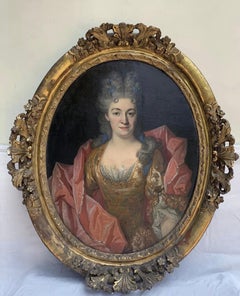 Cercle de Nicolas de Largillière 1656 -1746 Portrait d'une noble dame