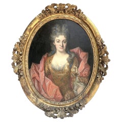 Kreis um Nicolas de Largillière 1656 -1746 Porträt einer adligen Dame