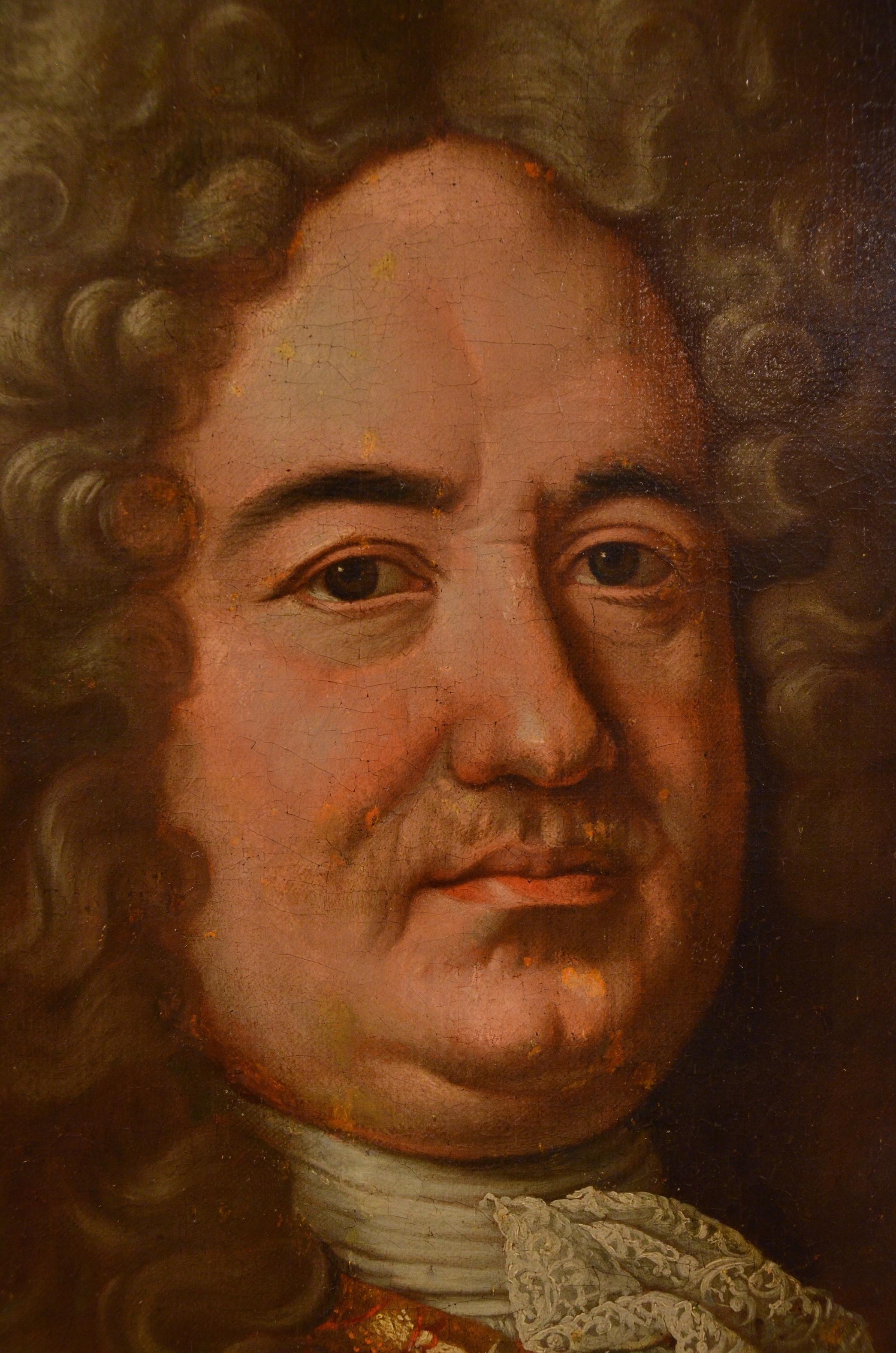 Portrait Gentleman 17th Century Paint Oil on canvas Old master France Art For Sale 1