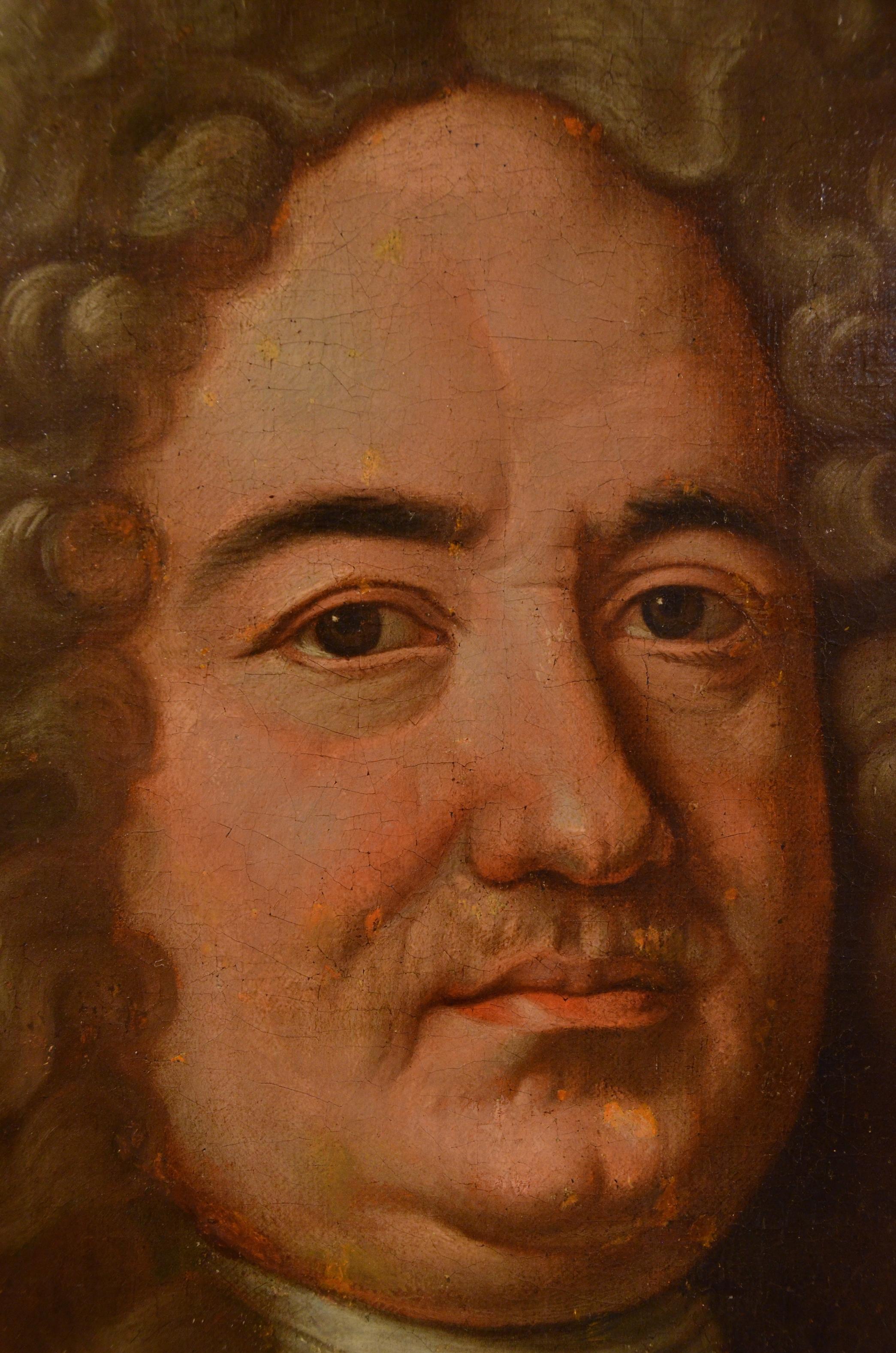 Portrait Gentleman 17th Century Paint Oil on canvas Old master France Art For Sale 2