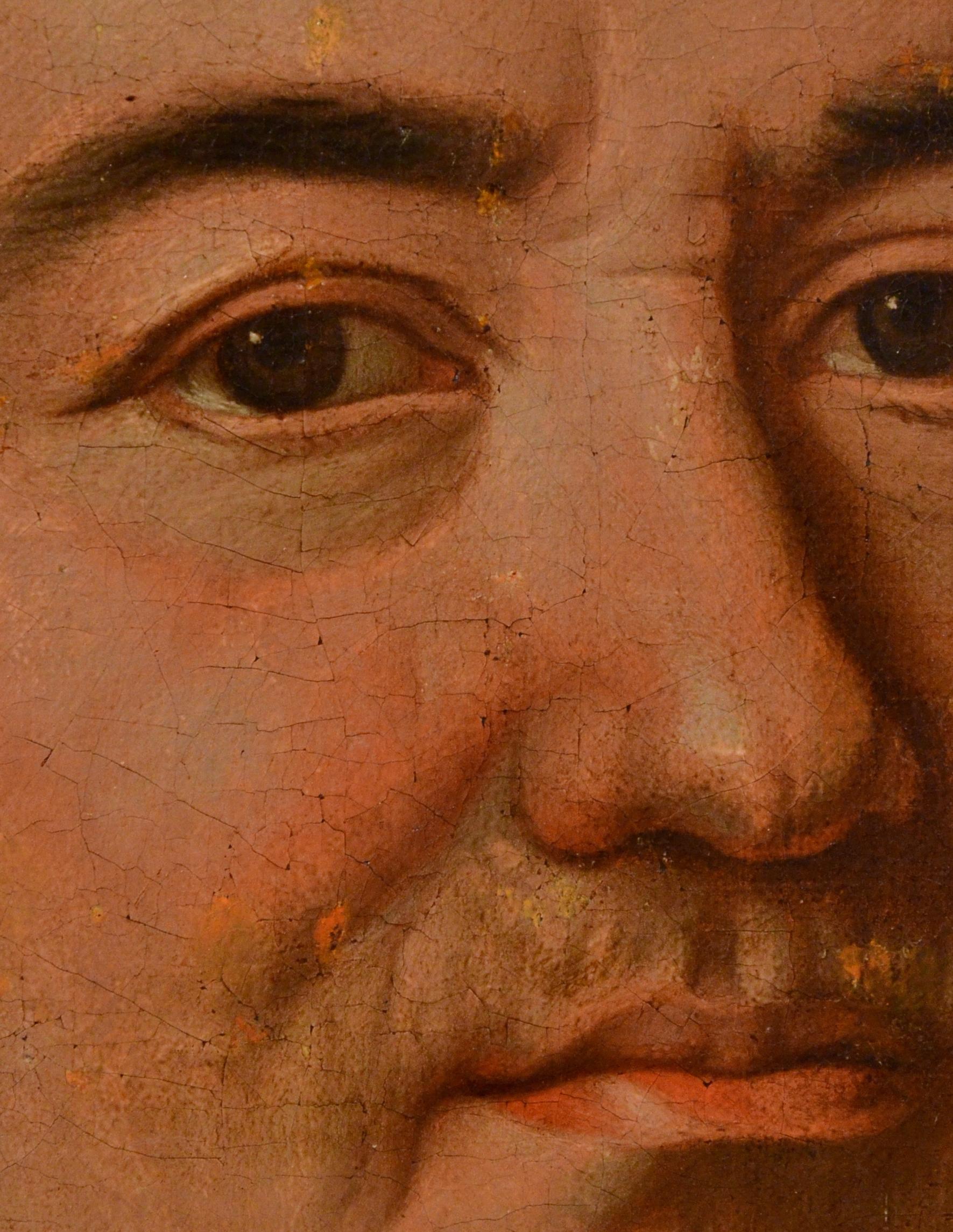 Portrait Gentleman 17th Century Paint Oil on canvas Old master France Art For Sale 3