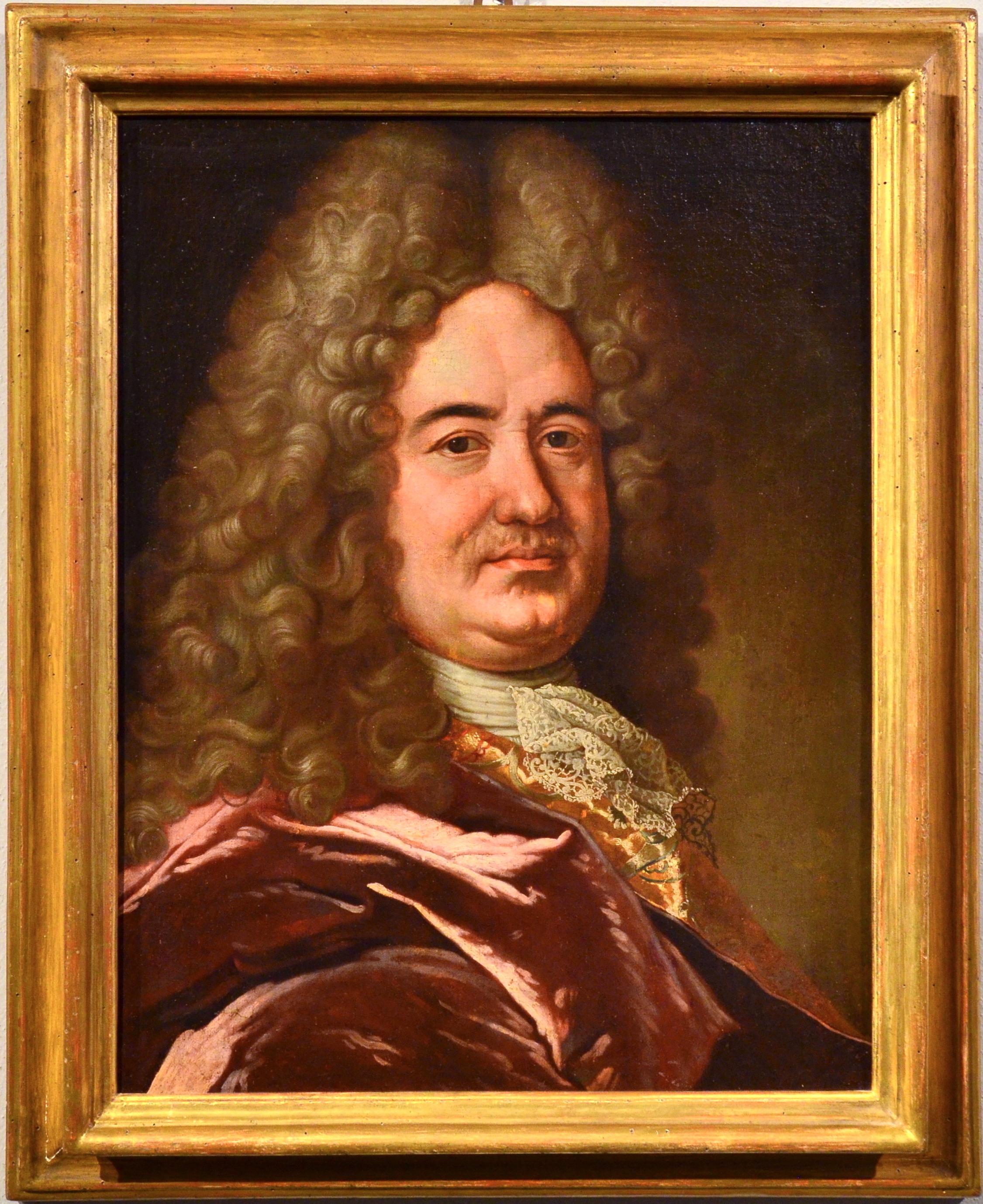 Portrait de gentleman du 17ème siècle Peinture à l'huile sur toile Grand maître français Art