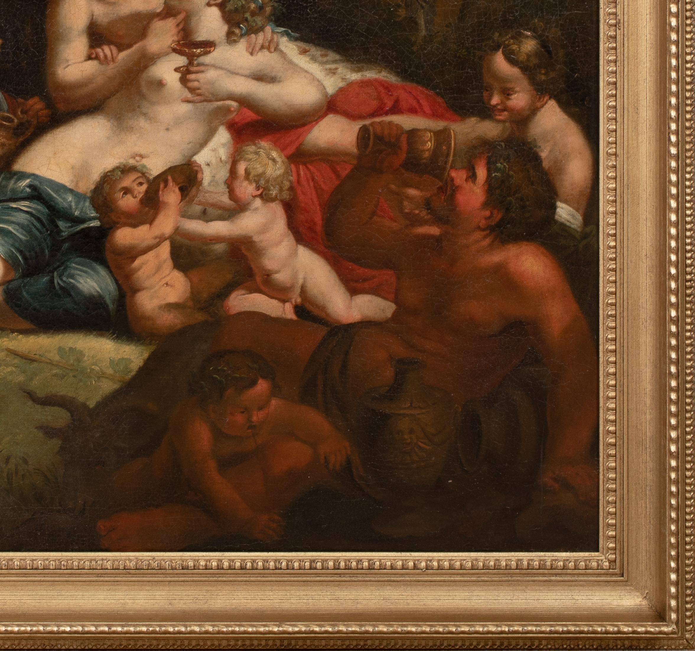 Bacchus und Ariadne, 17. Jahrhundert

Schule von Nicolas POUSSIN (1594-1665)

Gro�ße altitalienische Darstellung von Bacchus und Ariadne aus dem 17. Jahrhundert, Öl auf Leinwand. Um 1660 klassische Darstellung von Bacchus und seinem Gefolge, die