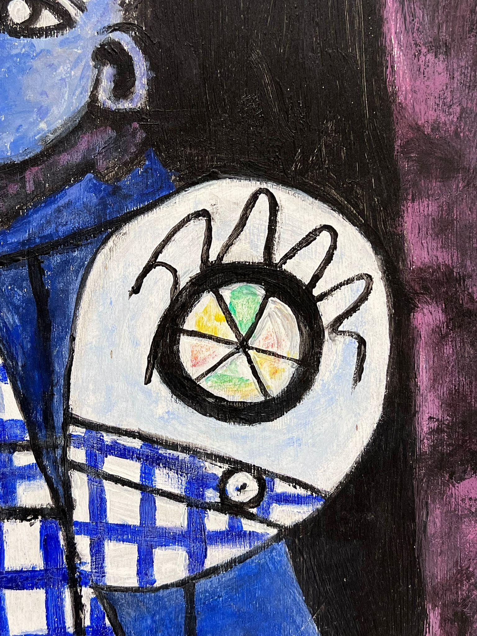 20th Century French Abstract Portrait of Child Circle of Picasso style For Sale 1