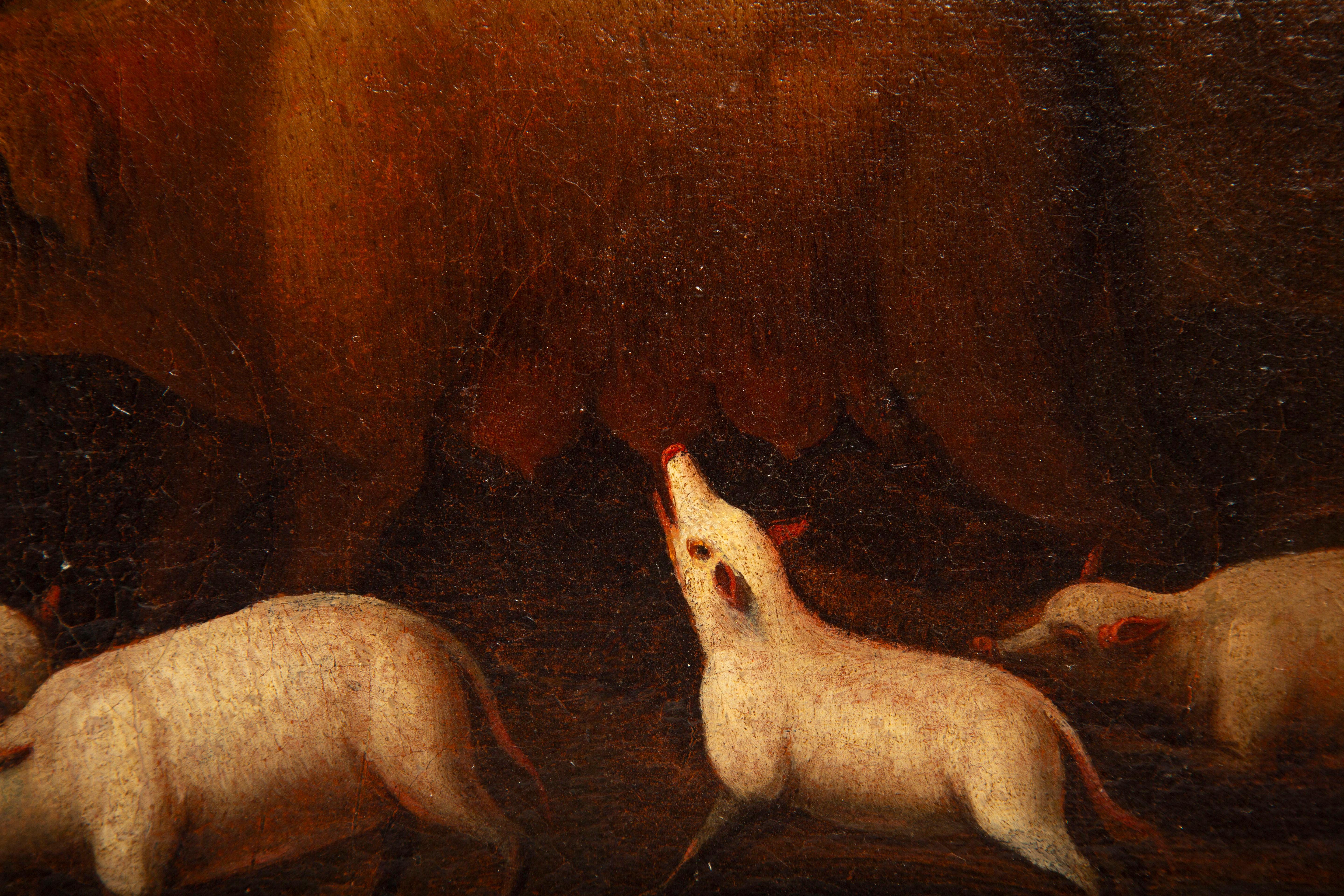 Der Kreis des Paulus Potter, Die Freude der Schweine, 17. Jahrhundert Niederländisches Goldenes Zeitalter im Angebot 4