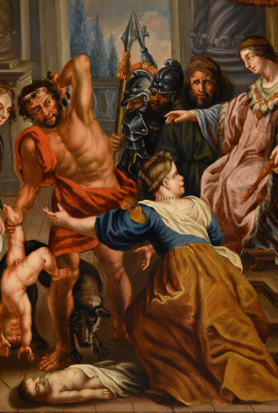 König Salomon Rubens Gemälde Öl auf Kupfer 17. Jahrhundert Alter Meister Flemish Art im Angebot 1