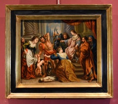 King Solomon Rubens Paint Oil on copper 17th Century Old master Flemish Art