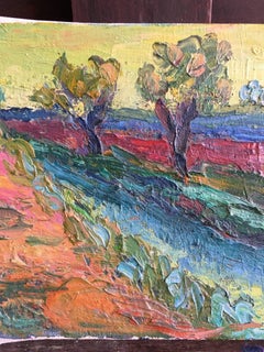 Expressionist French Landscape, Bright Colours, Oil Painting