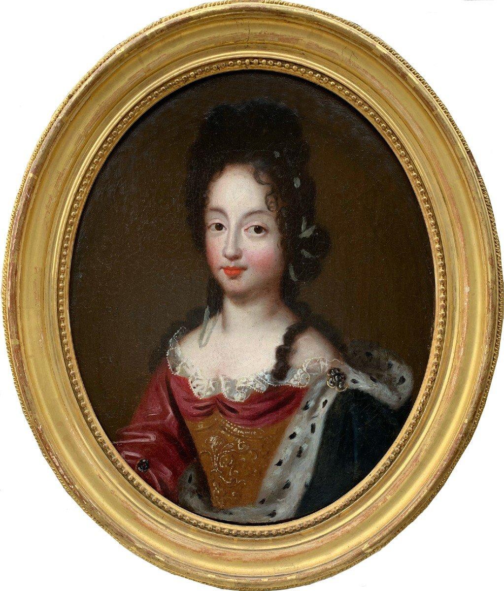 Portrait 18e Siècle Pierre Mignard (1612/1695) Entourage. - Painting by (circle of ) Pierre Mignard 