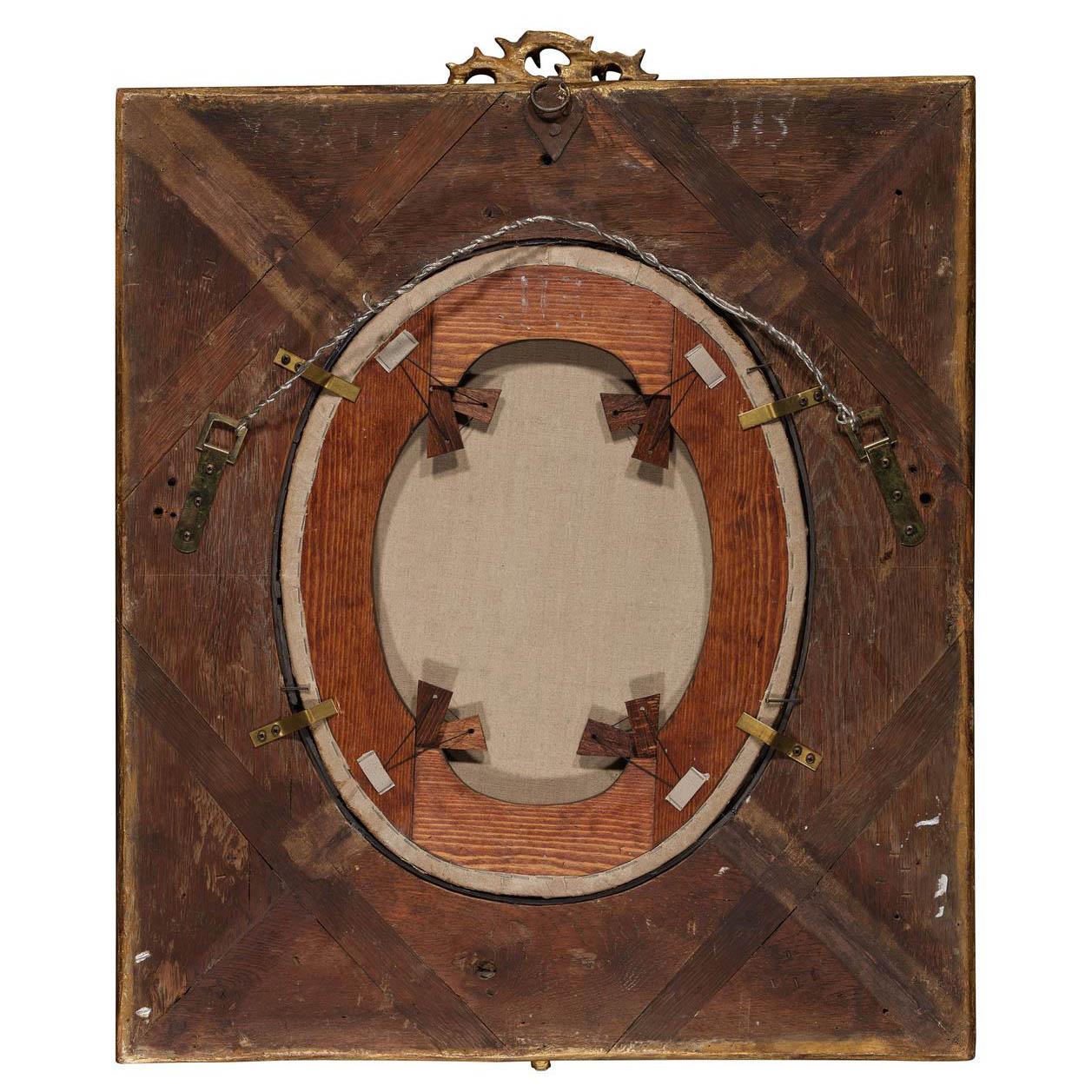Fino óleo italiano del siglo XVII sobre lienzo Cabeza de Jesucristo coronado de espinas en venta 2
