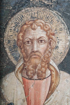 Circle of Pietro Cavallini - St. Bartholomew - 14th century Fresco