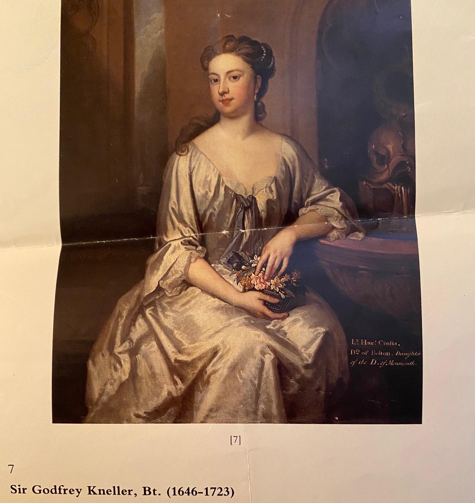 Portrait of Duchess of Bolton after Sir Godfrey Kneller In Good Condition For Sale In Palm Beach, FL