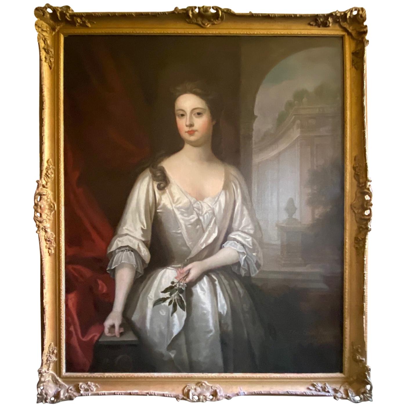 Circle of Sir Godfrey Kneller Portrait of Duchess of Bolton