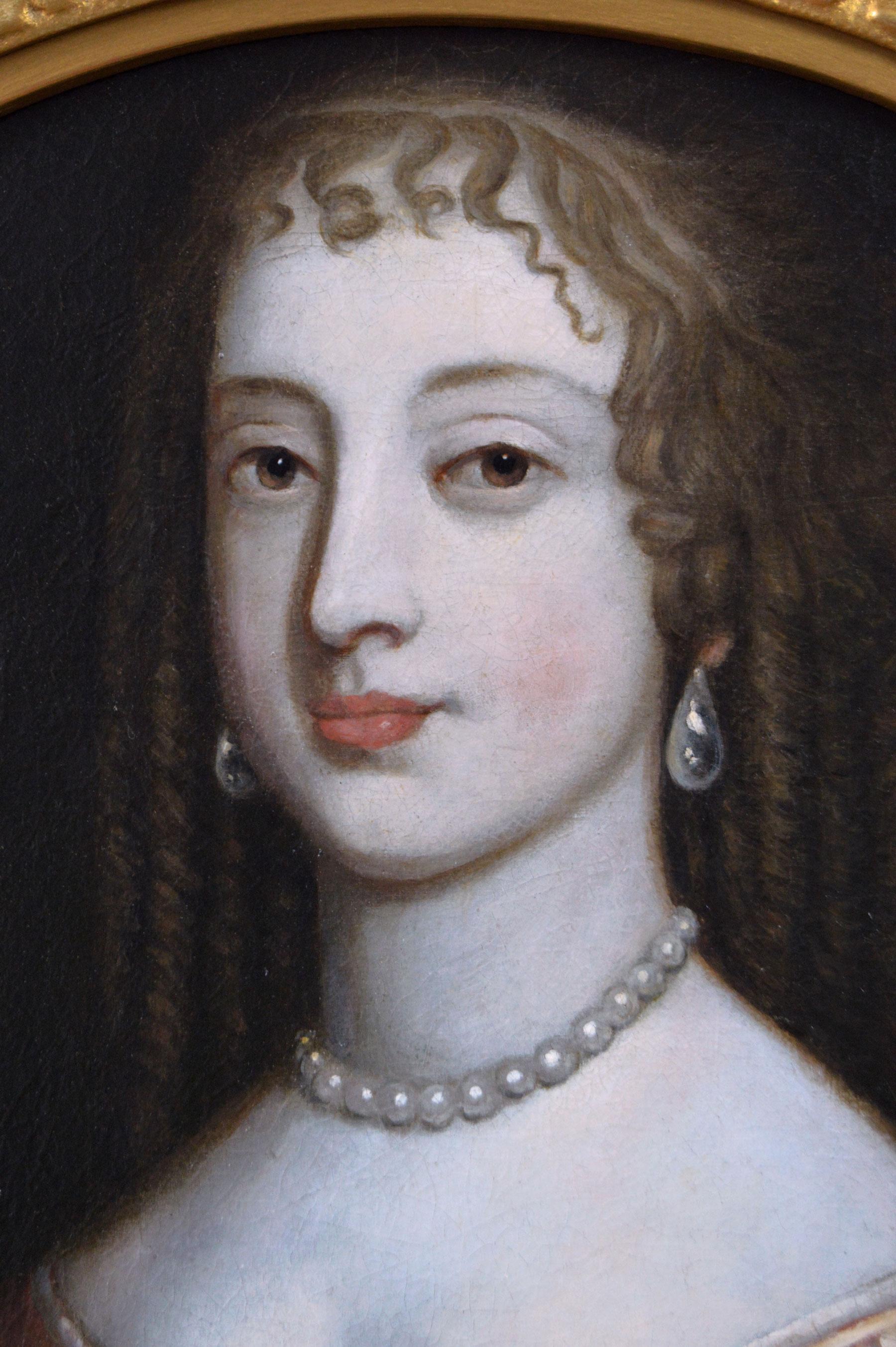 Porträt-Ölgemälde einer Dame aus dem 17. Jahrhundert (Braun), Portrait Painting, von Circle of Sir Peter Lely