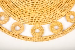 Circle of Style: Handwoven Rattan Placemats, 14.5"