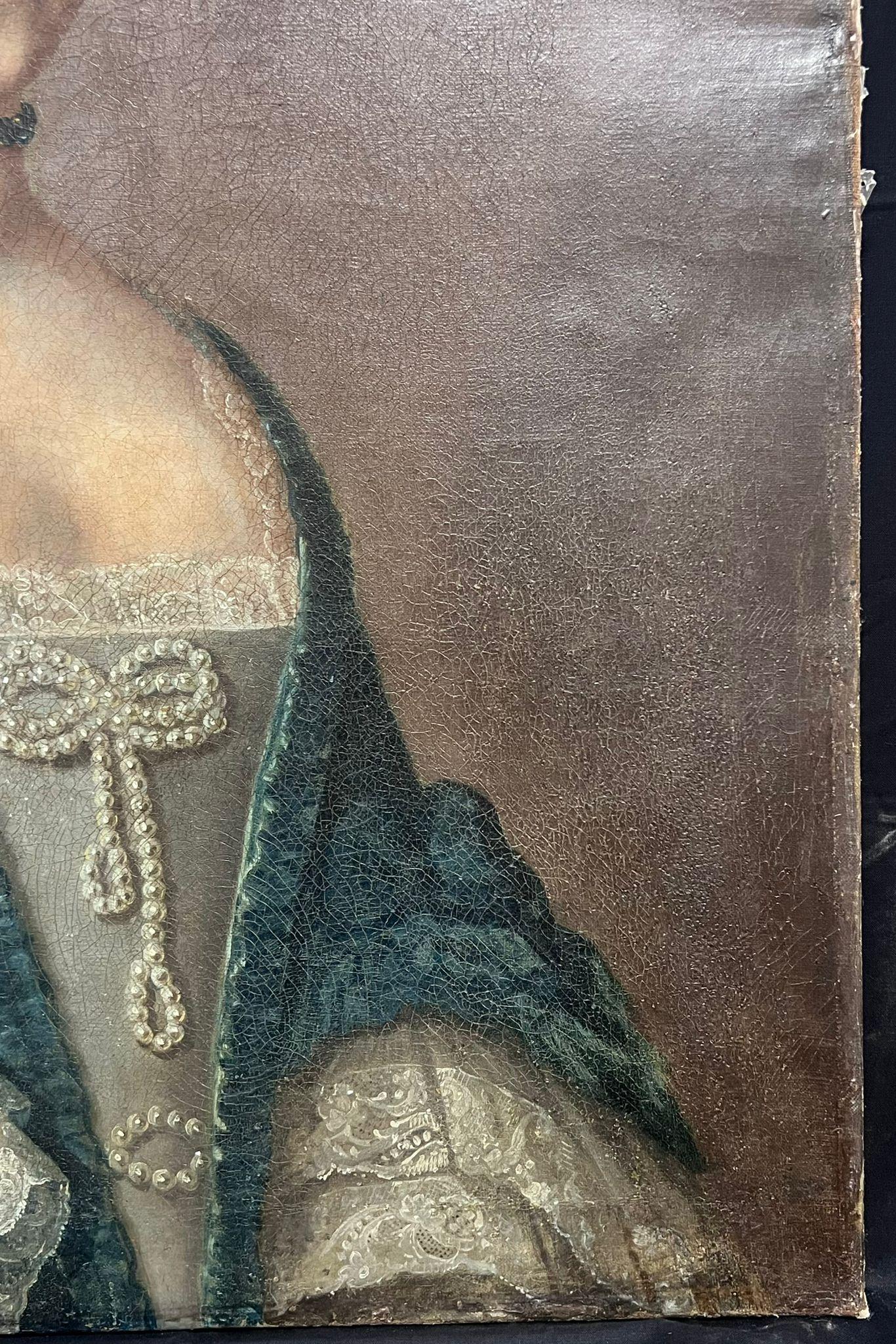 Ritratto di una nobile signora
Artista inglese, metà del XVIII secolo
Thomas Gainsborough (circle of Thomas Gainsborough) (inglese 1727-1788)
olio su tela, senza cornice
tela: 30 x 25 pollici
provenienza: collezione privata, Regno Unito
condizioni: