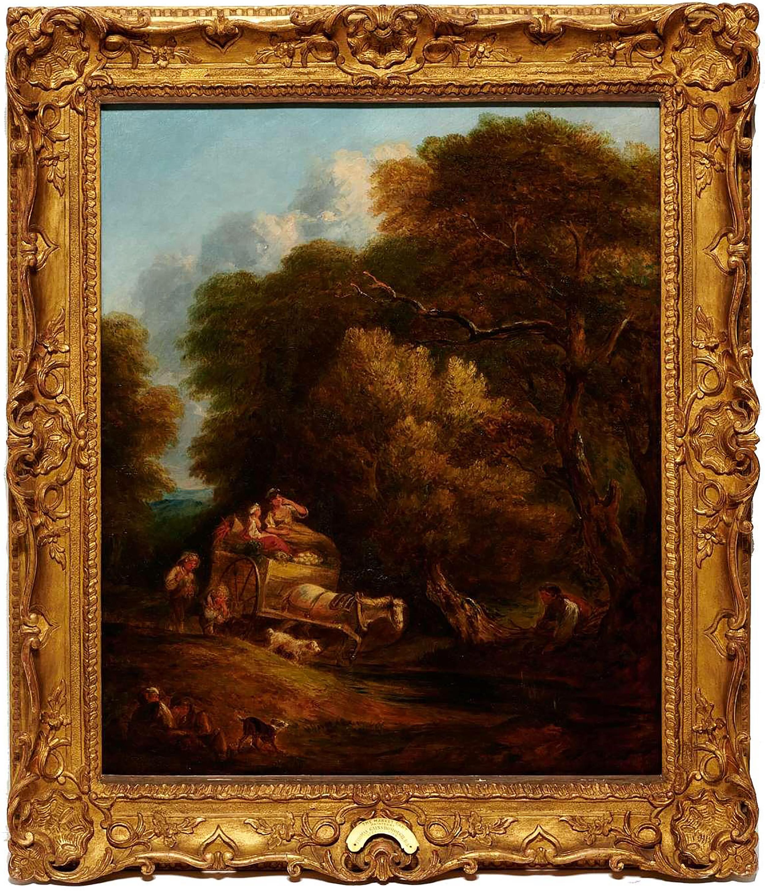 (circle of) Thomas Gainsborough Landscape Painting - Thomas Gainsborough Landscape Oil Painting