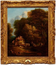 Antique Thomas Gainsborough Landscape Oil Painting